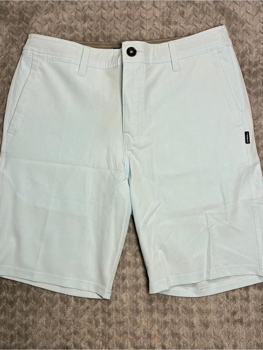 O'Neill Men's Pale Blue Flat Front Walkshorts